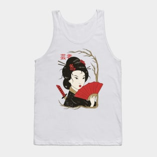 GEISHA ILLUSTRATION Tank Top